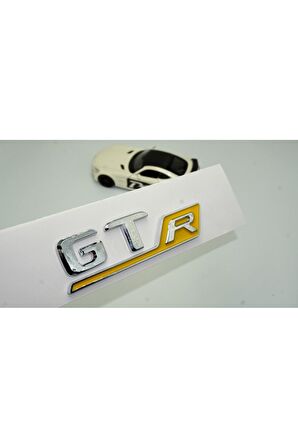 DK Benz GT R Krom Sarı Abs 3m 3d Bagaj Logo Amblem