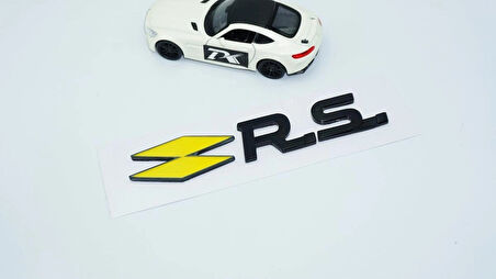 DK Tuning RS Sarı Siyah ABS 3M Bagaj Yazı Logo Renault İle Uyumlu
