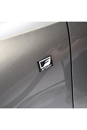 F Sport Çamurluk Yanı Krom Metal Logo Amblem Arma