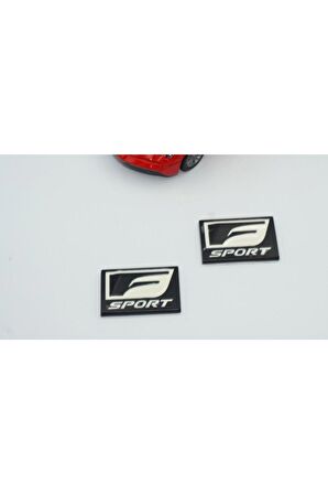 F Sport Çamurluk Yanı Krom Metal Logo Amblem Arma