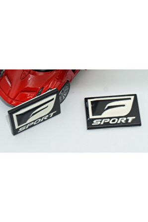 F Sport Çamurluk Yanı Krom Metal Logo Amblem Arma