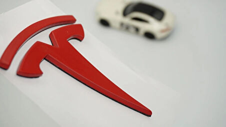 DK Tuning Tesla Logo Model 3 X Y Bagaj 3M Kırmızı Rozet Amblem