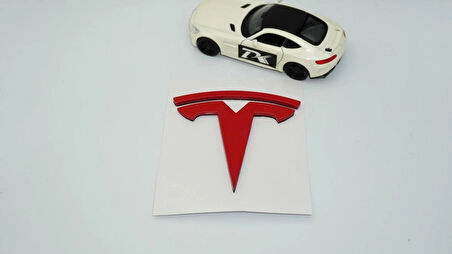 DK Tuning Tesla Logo Model 3 X Y Bagaj 3M Kırmızı Rozet Amblem