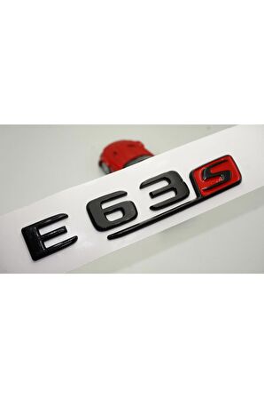 E 63s Bagaj Parlak Siyah Abs 3m 3d Yazı Logo