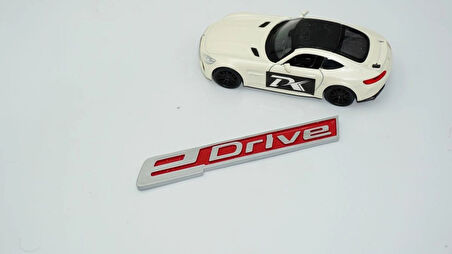 DK Tuning eDrive Bagaj Gri Kırmızı 12,5cm Yeni Nesil Yazı Bmw İle Uyumlu