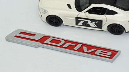 DK Tuning eDrive Bagaj Gri Kırmızı 12,5cm Yeni Nesil Yazı Bmw İle Uyumlu