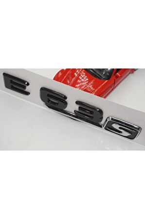 E 63s Bagaj Parlak Siyah Abs 3m 3d Yazı Logo