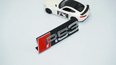 DK Tuning RS3 Gümüş Kırmızı 3D Ön Panjur Logo Audi İle Uyumlu