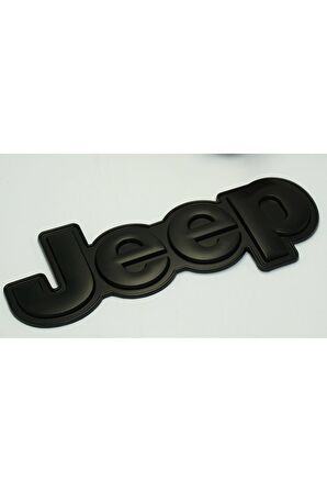 DK Jeep Kaput Bagaj 3M 3D Yeni Nesil Siyah Metal Logo Amblem Arma