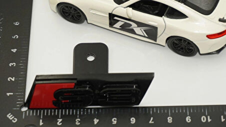 DK Tuning S3 Siyah Kırmızı Ön Panjur Logo Arma Audi İle Uyumlu
