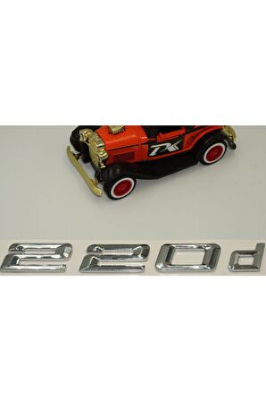 Bmw 220d Bagaj Krom Metal 3m 3d Yazı Logo
