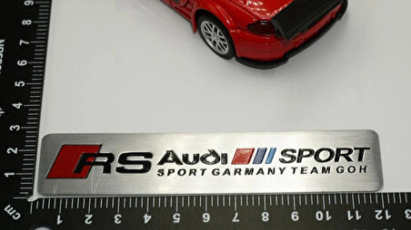 DK Tuning Audi RS Sport Krom Metal Body Plaka 3M Logo Amblem