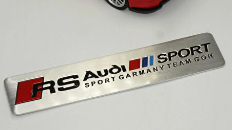 DK Tuning Audi RS Sport Krom Metal Body Plaka 3M Logo Amblem