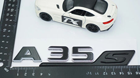 DK Tuning A 35S Bagaj Gri Siyah ABS Yazı Logo Benz İle Uyumlu
