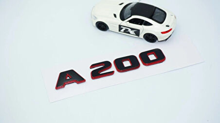 DK Tuning A 200 Bagaj Kırmızı Siyah ABS Yazı Logo Benz İle Uyumlu