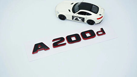 DK Tuning A 200d Bagaj Kırmızı Siyah ABS Yazı Logo Benz İle Uyumlu