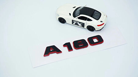 DK Tuning A 180 Bagaj Kırmızı Siyah ABS Yazı Logo Benz İle Uyumlu