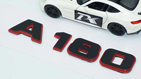 DK Tuning A 180 Bagaj Kırmızı Siyah ABS Yazı Logo Benz İle Uyumlu