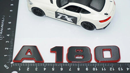 DK Tuning A 180 Bagaj Kırmızı Siyah ABS Yazı Logo Benz İle Uyumlu