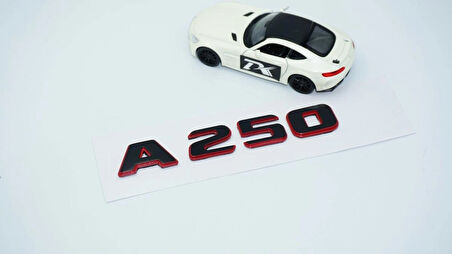 DK Tuning A 250 Bagaj Kırmızı Siyah ABS Yazı Logo Benz İle Uyumlu