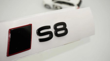 DK Tuning S8 2025+ Bagaj Siyah Yazı Logo Arma Audi İle Uyumlu