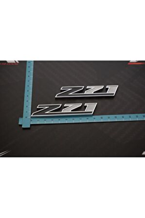 DK Chevrolet Silverado Z71 Off Road Çamurluk Yanı 3M Krom Metal Logo