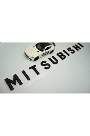 Mitsubishi Ön Kaput Ve Bagaj 3M 3D ABS Siyah Yazı Logo