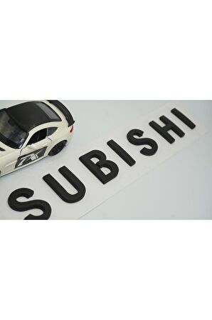 Mitsubishi Ön Kaput Ve Bagaj 3M 3D ABS Siyah Yazı Logo