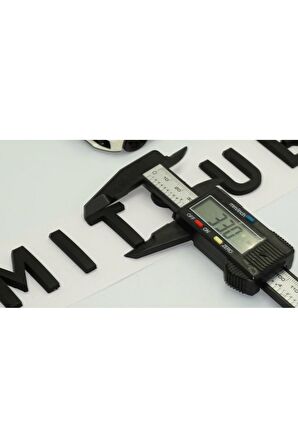 Mitsubishi Ön Kaput Ve Bagaj 3M 3D ABS Siyah Yazı Logo