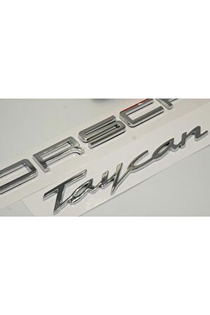 Porsche Taycan Bagaj 3m 3d Abs Yazı Logo Amblem Seti