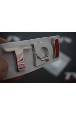 Tdi Bagaj Krom Metal 3m 3d Yazı Logo Arma