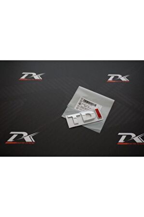 Tdi Bagaj Krom Metal 3m 3d Yazı Logo Arma