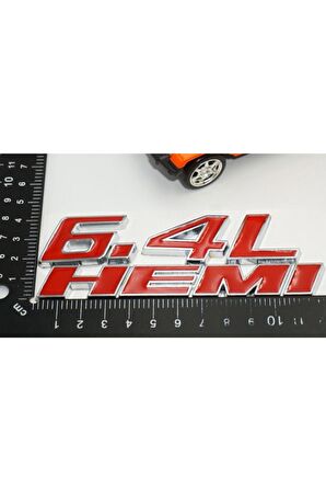 Dodge Challenger Charger 6.4l Hemı Bagaj Krom Metal Yazı Amblem Arma