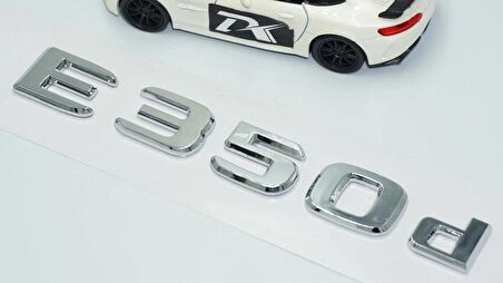 DK Tuning E350d Bagaj Krom ABS 3M 3D Yazı Logo Benz İle Uyumlu