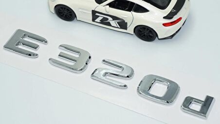 DK Tuning E320d Bagaj Krom ABS 3M 3D Yazı Logo Benz İle Uyumlu