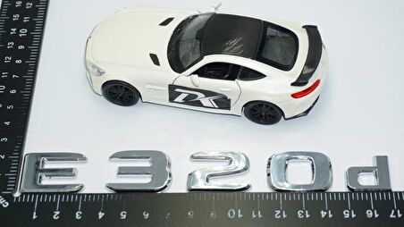 DK Tuning E320d Bagaj Krom ABS 3M 3D Yazı Logo Benz İle Uyumlu