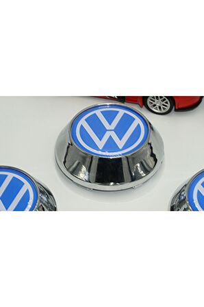 Volkswagen Logo Konik Jant Göbek Kapağı Seti 65mm