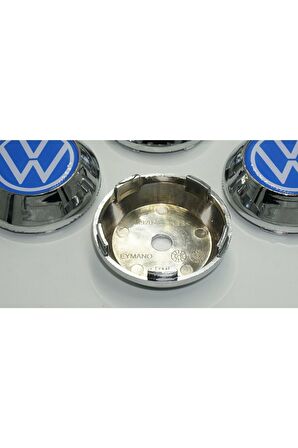 Volkswagen Logo Konik Jant Göbek Kapağı Seti 65mm