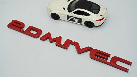 DK Tuning Lancer MIVEC 2.0 Kırmızı Bagaj Yazı Logo Mitsubishi İle Uyumlu