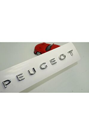 DK Peugeot Bagaj Krom ABS 3M 3D Yazı Logo Amblem 20 Cm