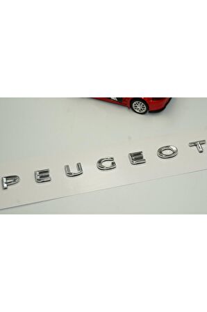 DK Peugeot Bagaj Krom ABS 3M 3D Yazı Logo Amblem 20 Cm