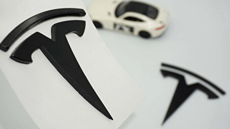 DK Tuning Tesla Logo Model 3 X Y 3M Parlak Siyah Rozet Amblem Seti