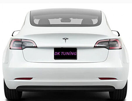 DK Tuning Tesla Logo Model 3 X Y 3M Parlak Siyah Rozet Amblem Seti