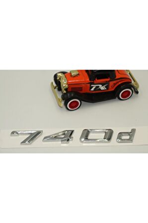 Bmw 740d Bagaj Krom Metal 3m 3d Yazı Logo
