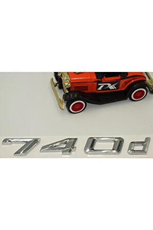 Bmw 740d Bagaj Krom Metal 3m 3d Yazı Logo