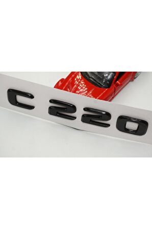 C 220 Bagaj Parlak Siyah Abs 3m 3d Yazı Logo