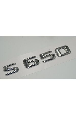 Benz S650 Bagaj Krom Metal 3m 3d Yazı Logo