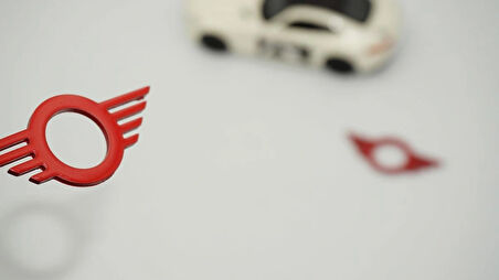 DK Tuning Mini Cooper Logo Kapı Kilidi Kırmızı Çerçeveleri