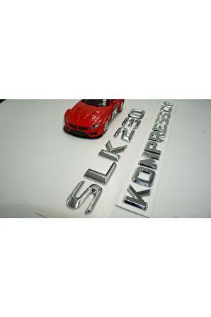 Benz Slk 230 Kompressor Bagaj Krom Metal 3m 3d Yazı Logo