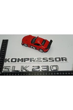 Benz Slk 230 Kompressor Bagaj Krom Metal 3m 3d Yazı Logo
